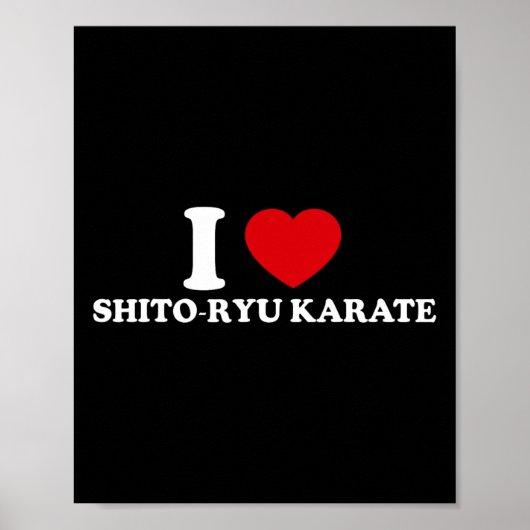 Poster I Love O-ryu Karate  (Devant)