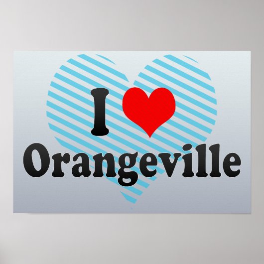 Poster I Love Orangeville, Canada (Devant)