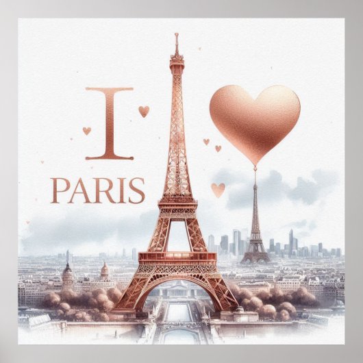 Poster I Love Paris (Devant)
