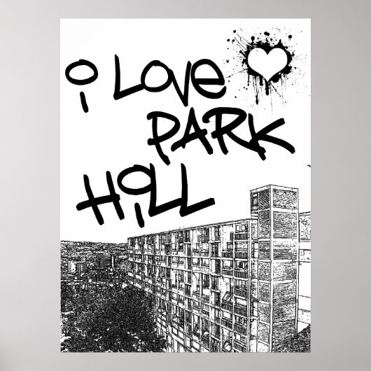Poster I Love Park Hill (Devant)
