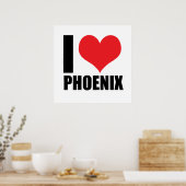 Poster I love Phoenix (Cuisine)