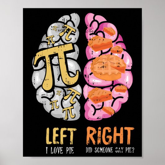 Poster I Love Pie Pi Day Funny Math Symboles Professeur S (Devant)