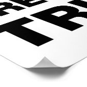 Poster I Love Président Trump Heart (Coin)