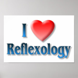 Poster I Love Reflexology