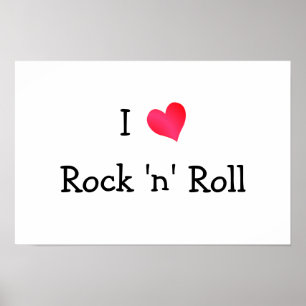 Poster I Love Rock 'n' Roll