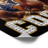 Poster I Love S Funny Roosters mème Amateurs de poulet (Coin)