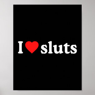 Poster I Love S ・ I Heart S Y2k Manches longues esthétiqu