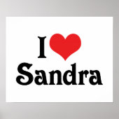 Poster I Love Sandra (Devant)
