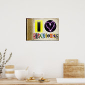 Poster I Love Scapbooking Frame (Cuisine)