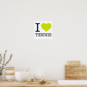 POSTER I LOVE TENNIS (Cuisine)