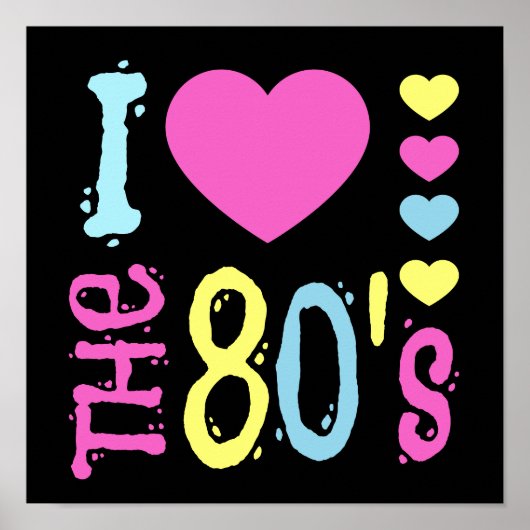 Poster I Love the 80s Disco Costume (Devant)