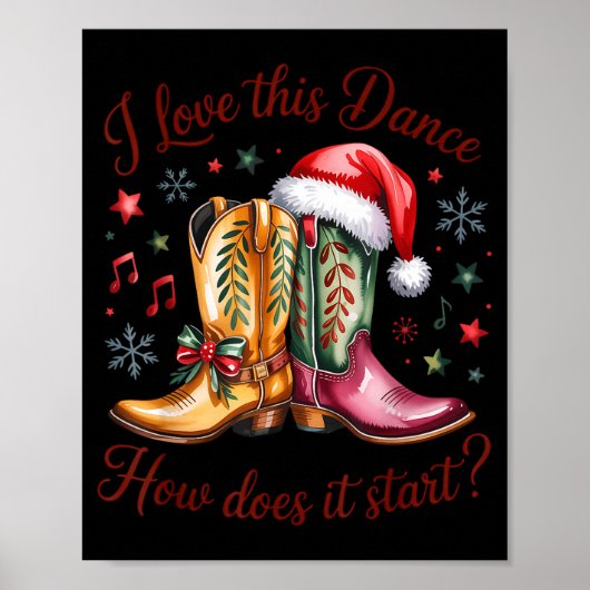 Poster I Love This Dance How Does It Start Line Dance Chr (Devant)