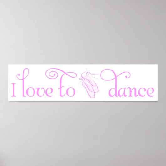 Poster I Love to Dance (Devant)