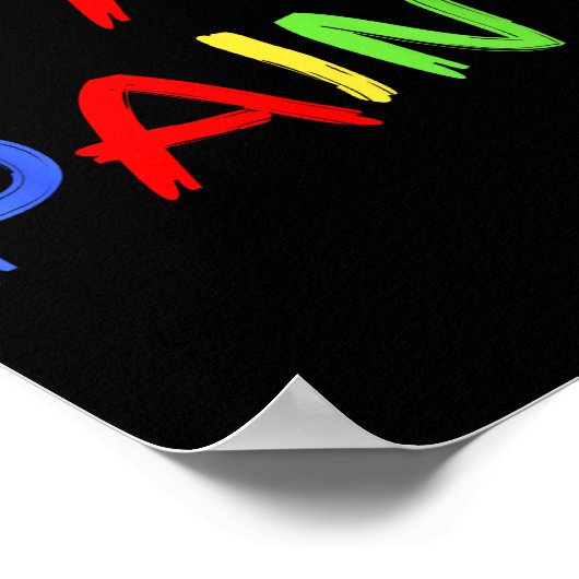 Poster I Love To Finger Paint Tiny Red Heart I'm Paint Va (Coin)