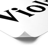 Poster I Love Viola Alto Clef Red Heart of Music Notes (Coin)