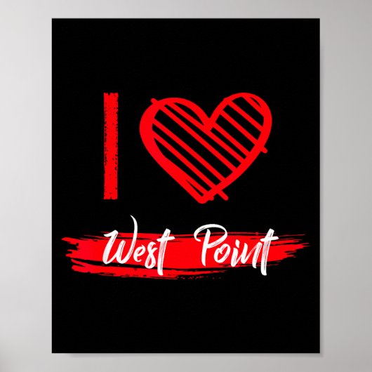Poster I Love West Int I Heart West Int  (Devant)