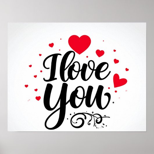 Poster i love you (Devant)