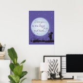 Poster I Love You to the Moon and Back (Bureau à domicile)