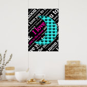 Poster I Love You to the Moon and Back (Cuisine)