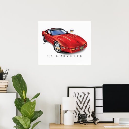 POSTER I LOVETTE UNIQUE CONCEPTION DE VOITURE (Bureau à domicile)
