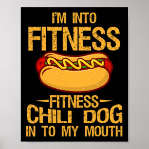 Poster I M In Fitness Gym Workouts Vintage Chili Dog In