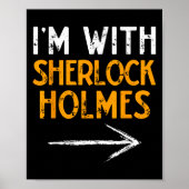 Poster I’m With Sherlock Holmes Halloween Matching Couple (Devant)