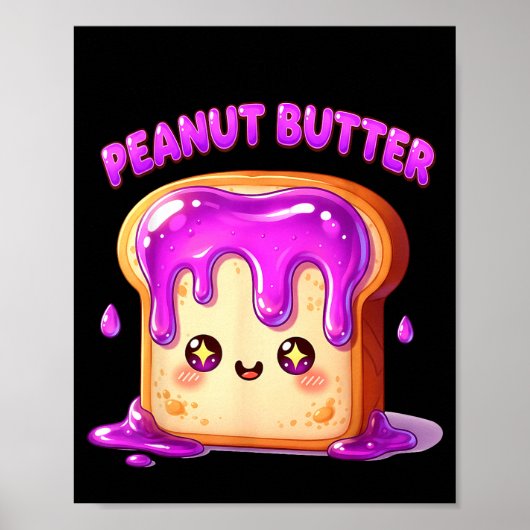 Poster I’m With The Peanut Butter Funny Matching Couple C (Devant)