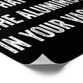 Poster I Made My Tin Foil Hat From Aluminum In Your Vacci (Coin)