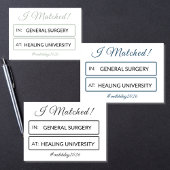 Poster I Matched Sign | Personalized Medical School