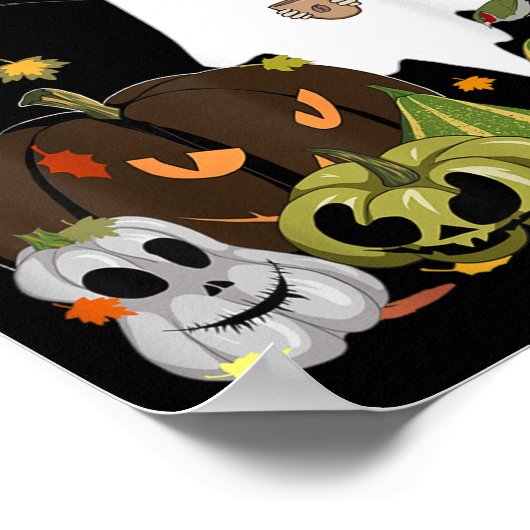 Poster I Need Boo-ffee Ghost Jack-o-lantern Coffee Lover (Coin)