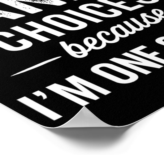 Poster I Never Question Jane’s Choices Jane D Name (Coin)