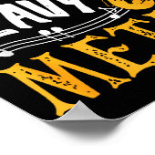 Poster I Play Heavy Metal Saxophone Saxophonist (Coin)