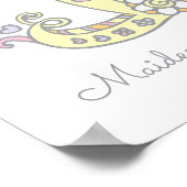 Poster I pour Imogen nom d'art doodé initial signifiant (Coin)