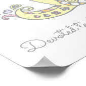 Poster I pour Isabella nom d'art doodé initial (Coin)