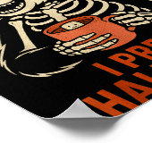 Poster I Prefer Halloween Tree Bear Skeleton Christmas Wo (Coin)