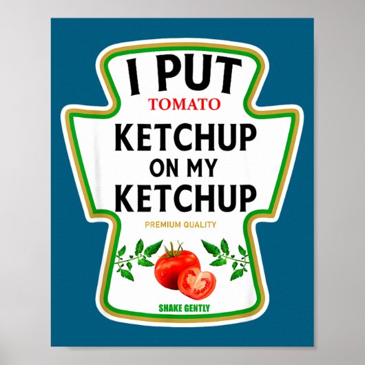 Poster I Put Ketchup On My Ketchup 2025 Costume Mustard C (Devant)