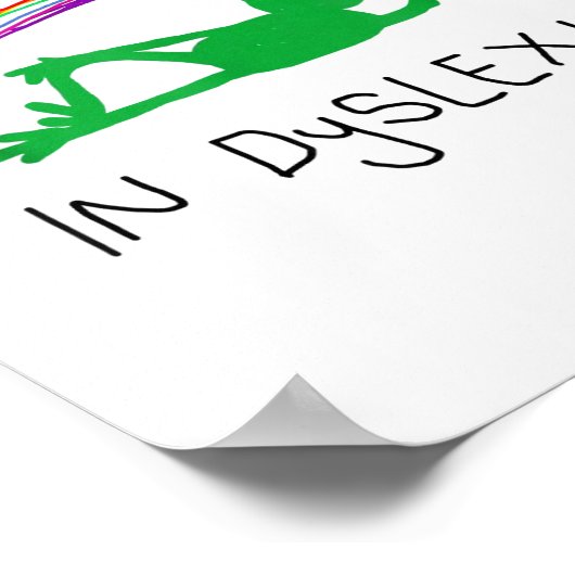 Poster I Put The Y In Dyslexia Funny Cute Frog Saying Quo (Coin)