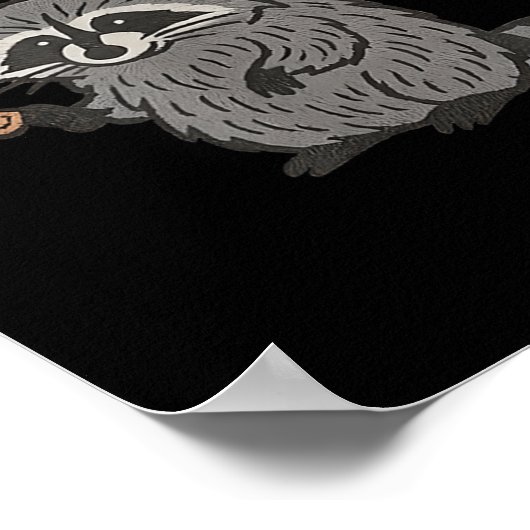 Poster I Require Snacks Raccoon Shirt Men Women Funny Rac (Coin)