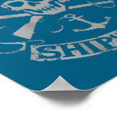 Poster I Run A Tight Shipwreck Funny Rate Quote (on Back) (Coin)