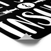 Poster I Run On Diet Soda And Insulin - T1d T2d Diabetes  (Coin)