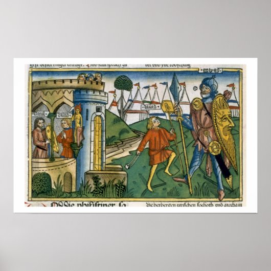 Poster I Samuel 17 1-58 David bat Goliath et rencontre S (Devant)