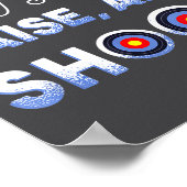 Poster I Say Raise Aim Shoot - Funny Archery Quote Humor  (Coin)