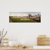 Poster "I See Great Things In Baseball" (Cuisine)