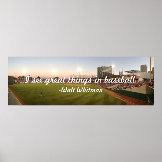 Poster "I See Great Things In Baseball" (Devant)
