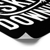 Poster I Seulement Ski Deshill Funny Snowboard Citation (Coin)