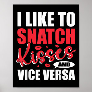 Poster I Snatation Kisses &amp; Vice Versa Funny Adulte S