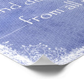 Poster I sought the Lord, He heard me Bible Verse (Coin)