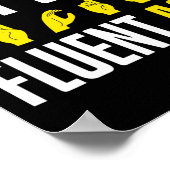 Poster I Speak Fluent Asl Fun Deaf  (Coin)