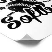 Poster I speak fluent softball | Sports Gift Idea (Coin)