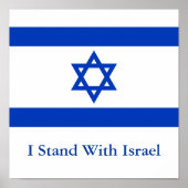 Poster I Stand with Israel (Devant)